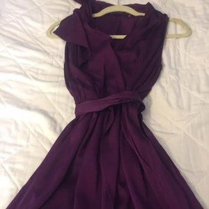Elie Tahari Purple silk dress